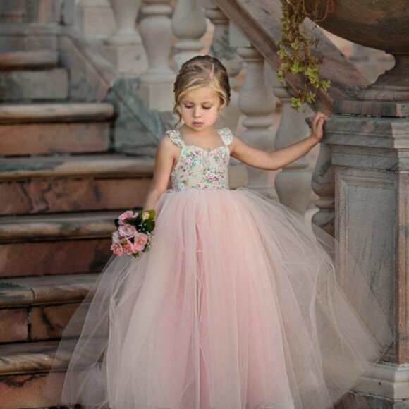 Dollcake Oh My Frock Floral and Pink Tulle Frock Dress Gown, Size 3 - Picture 1 of 12